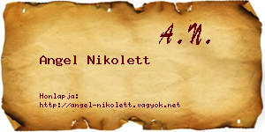 Angel Nikolett névjegykártya